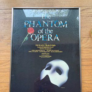 Phantom of the Opera Broadway Poster (framed)